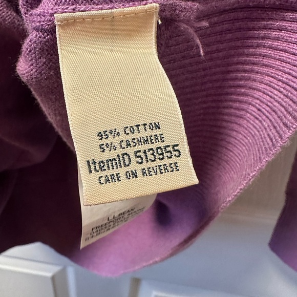 L.L. Bean Women’s Crewneck Sweater in Lavender - Size medium - Picture 3 of 4